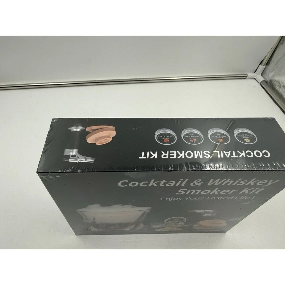 Cockyail Whiskey Smoker Kit With Tourch Old Fashion With Four Flavor Smoking Woo